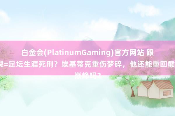 白金会(PlatinumGaming)官方网站 跟腱断裂=足坛生涯死刑？埃基蒂克重伤梦碎，他还能重回巅峰吗？